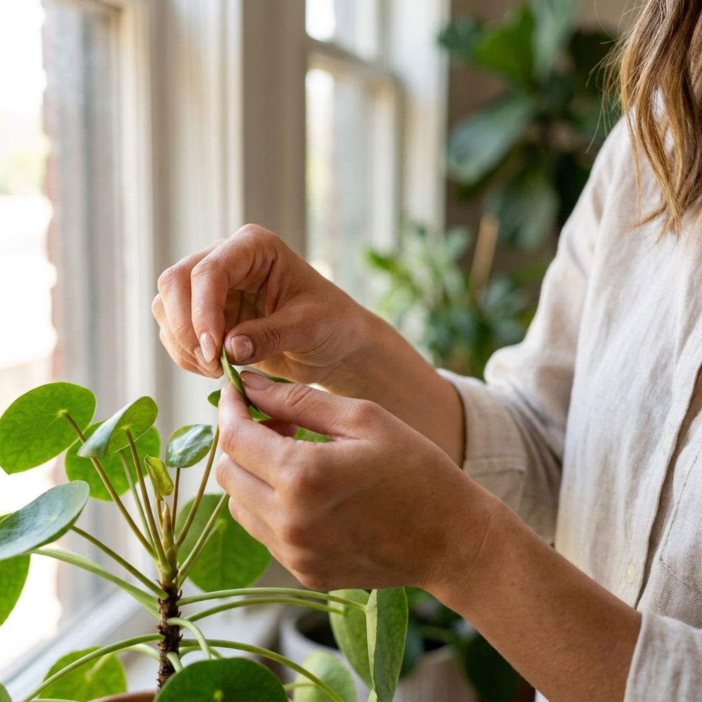 Prune and Pinch Houseplants for Bushier Growth