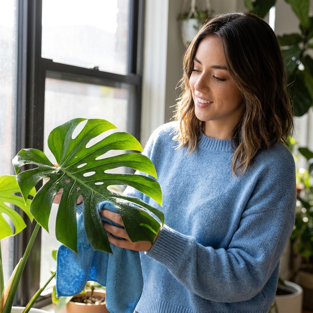 How to Clean Houseplant Leaves Safely