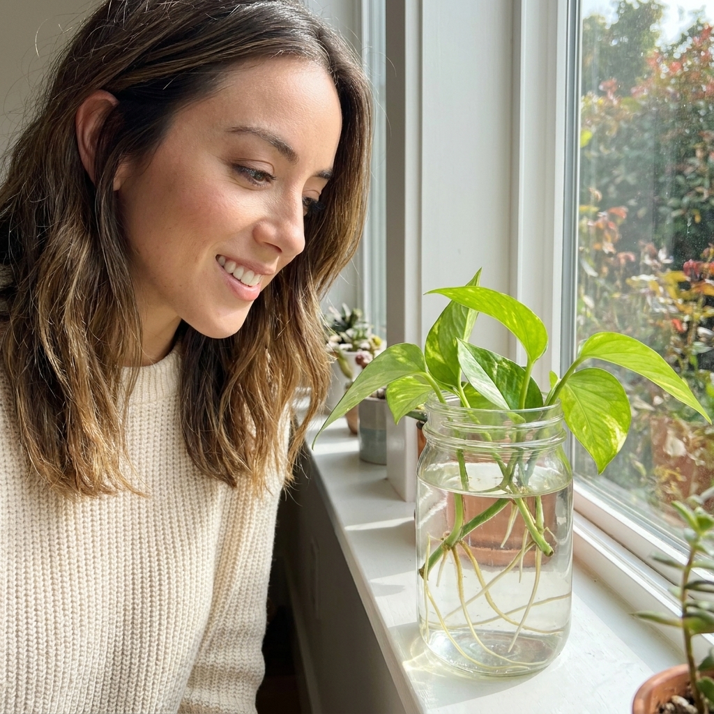 Move Water-Rooted Cuttings to Soil Without Wilting