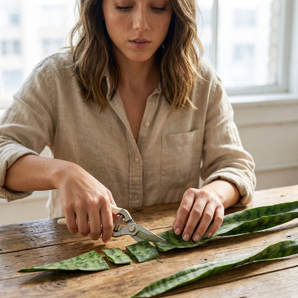 Propagating Snake Plants: Leaf Cuttings and Division